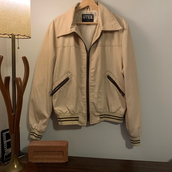 Tan and Brown Vintage Utex Jacket sz46 - Picture 1 of 9